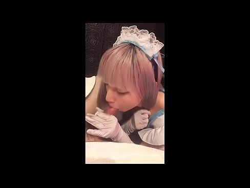 ❤️ Японскі ідал [маюка], французскі касцюм пакаёўкі, частка 1, мінет і дрочка з ласьёнам ️❌ Рускае порна у нас ☑